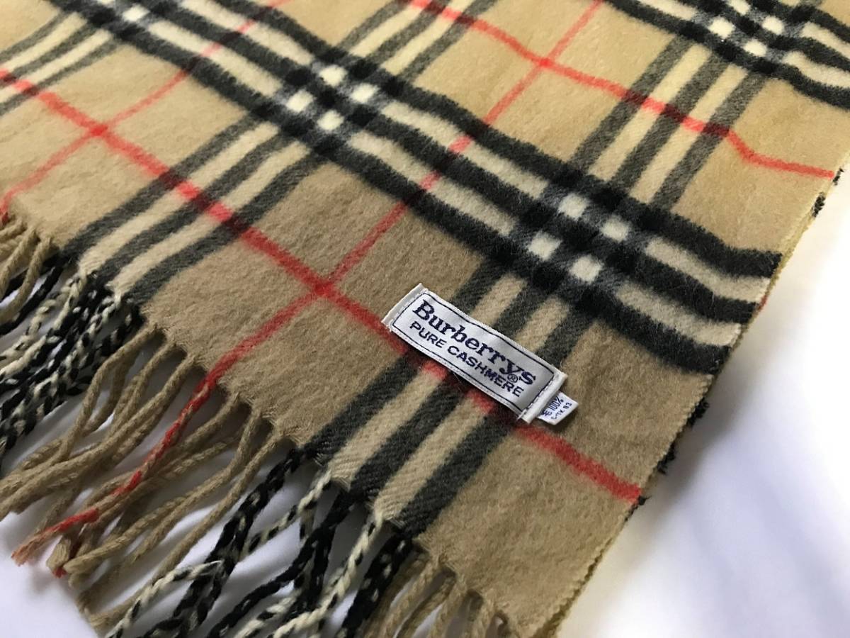 バーバリー カシミア100%ノバチェック マフラー 【公式通販】