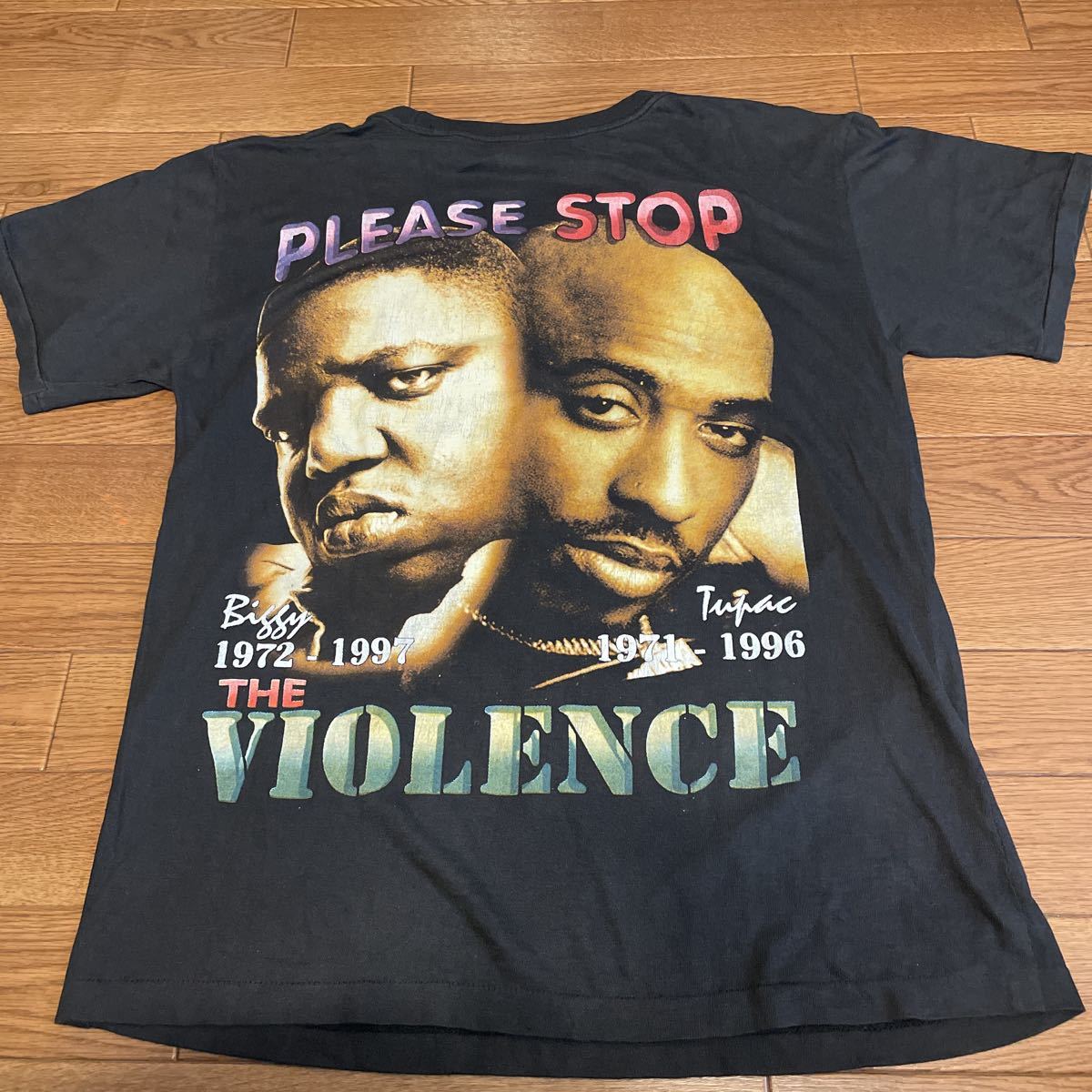 Notorious B.I.G 2pac Vintage Tee Raptee Ratees HipHop R&B 