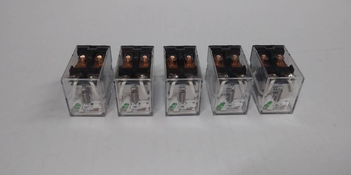 OMRON バイパワーリレー　　　　　LY2N-DC24V-1（5個セット）_1