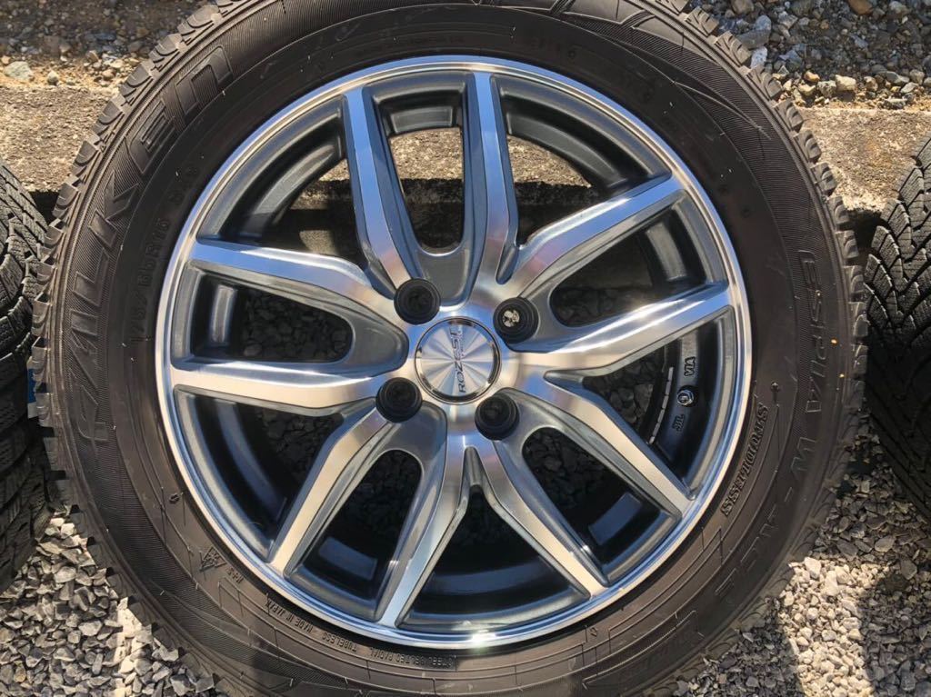アクア/フィット・スイフト BSアルミ＆20年製175/65R15 グッドイヤー