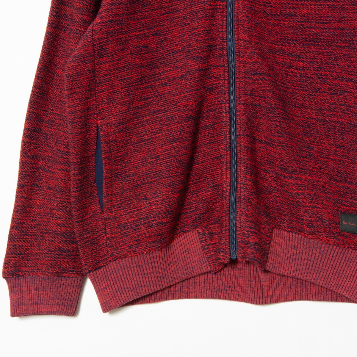 Paul Smith ポールスミス ニットセーター ジップアップ レッド 赤 