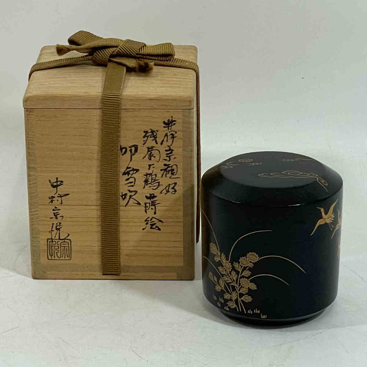 江戸から明治頃 香炉台 古材 葛に虫蒔絵 花台 盆栽台 文化遺産