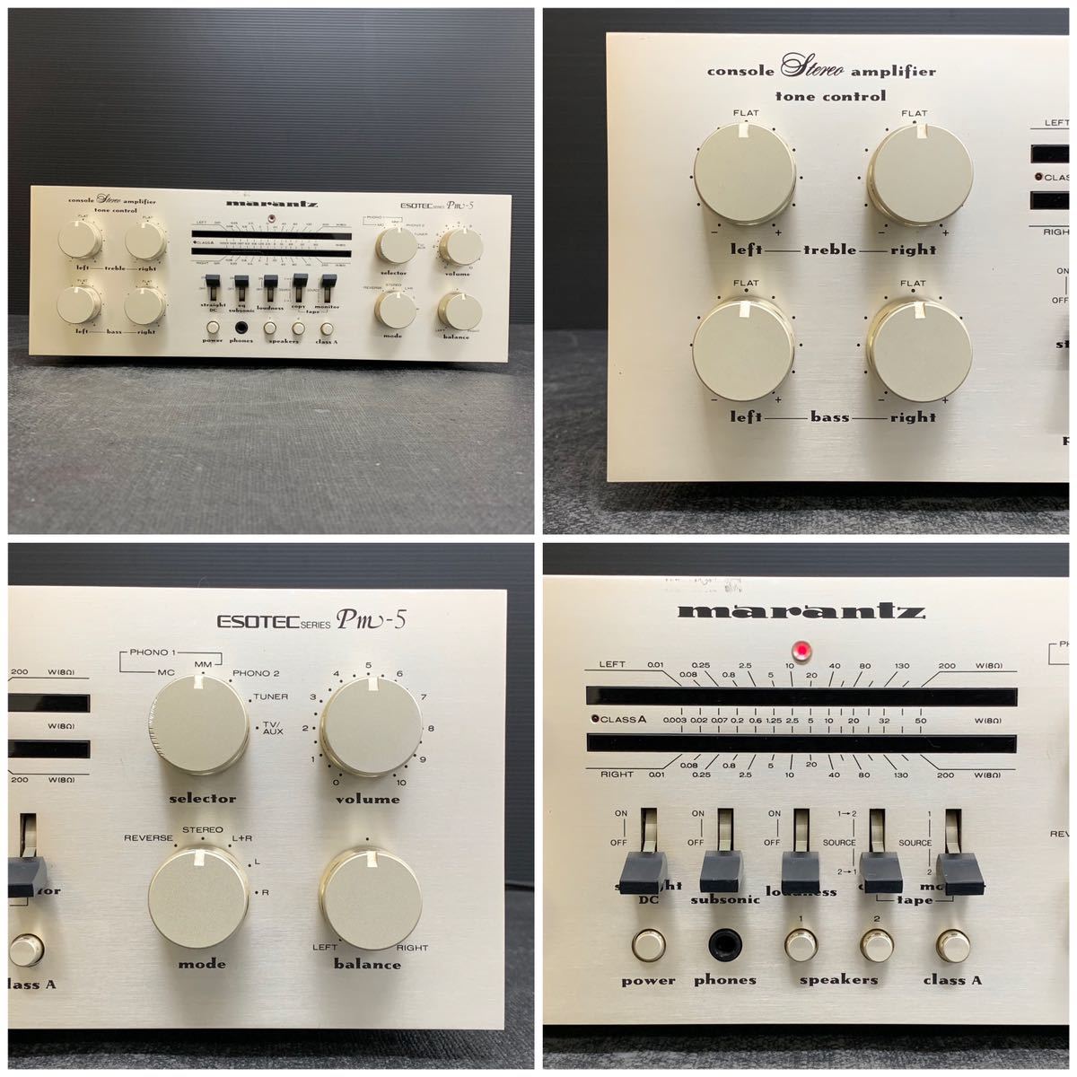 貴重 レアモデル 動作確認済み Marantz マランツ Pm-5 プリメイン 