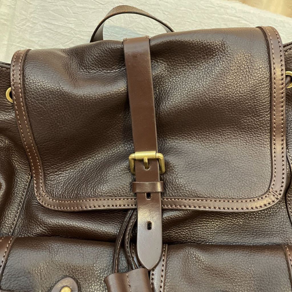 COLE HAAN コールハーン バックパック ブラウン メンズ 本革 レザー 