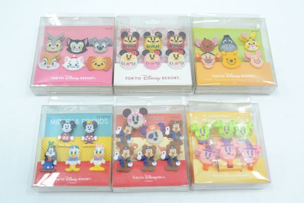 9S 1223N19) 未使用 ディズニー クリップセット 36点 ミッキー ミニー 