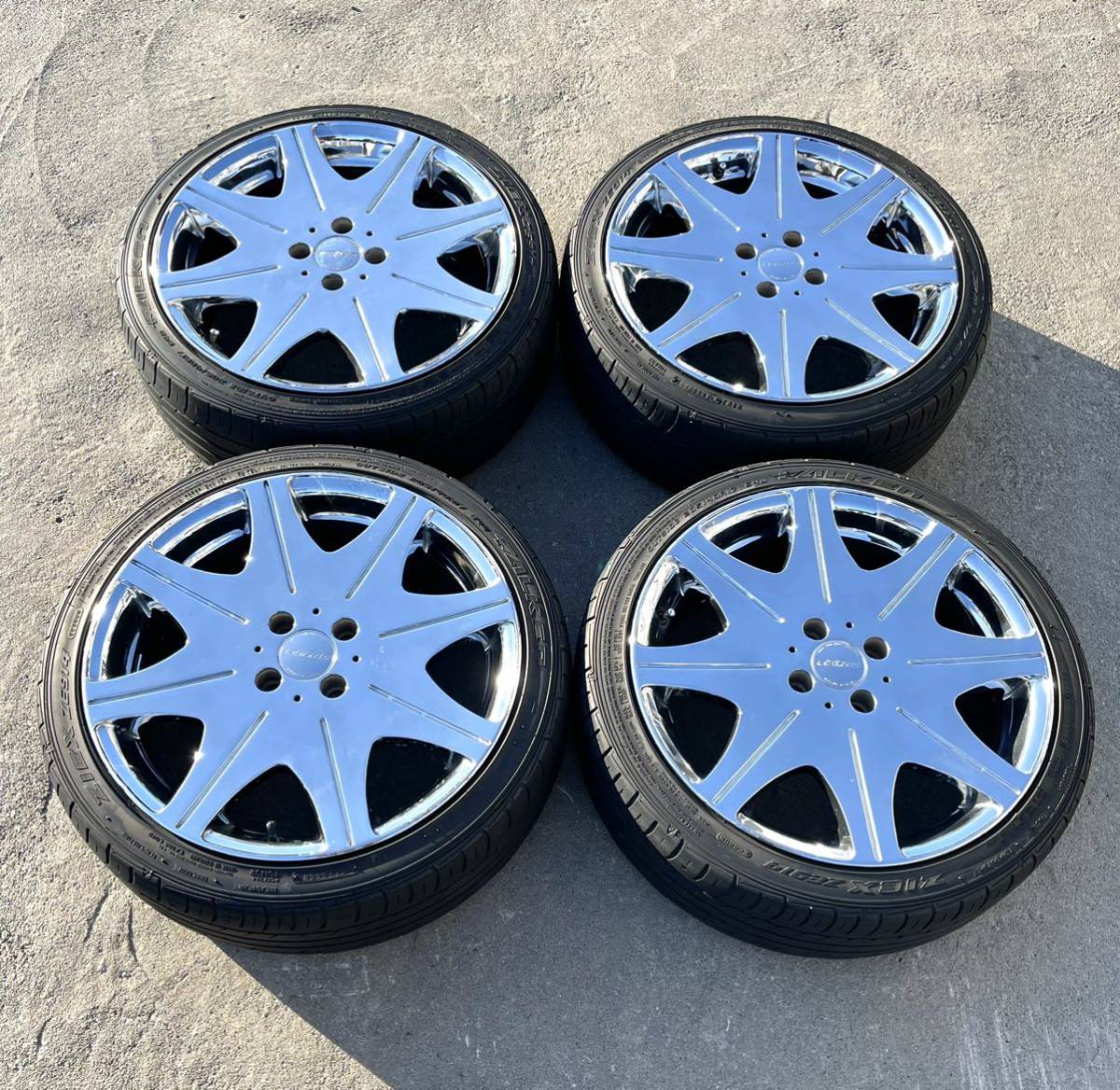 美品 LEGZAS レグザス 17インチ アルミホイール 17x7J +42 PCD100 