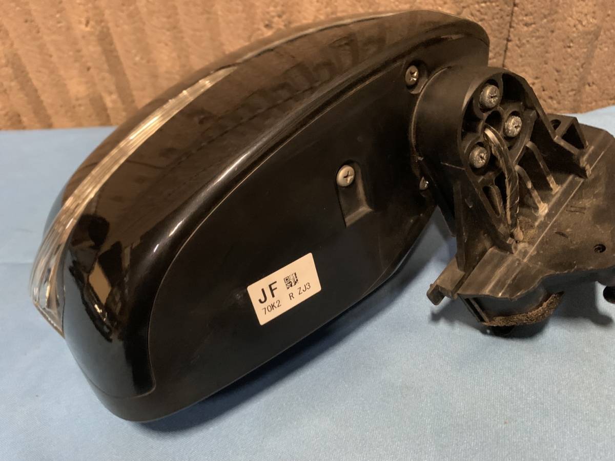 送料無料　MH23S　ワゴンR　純正ドアミラー　右側　ウインカー付き　ZJ3　ブルーイッシュブラック ワゴンR MH23S 純正 Z2S H21 H24年