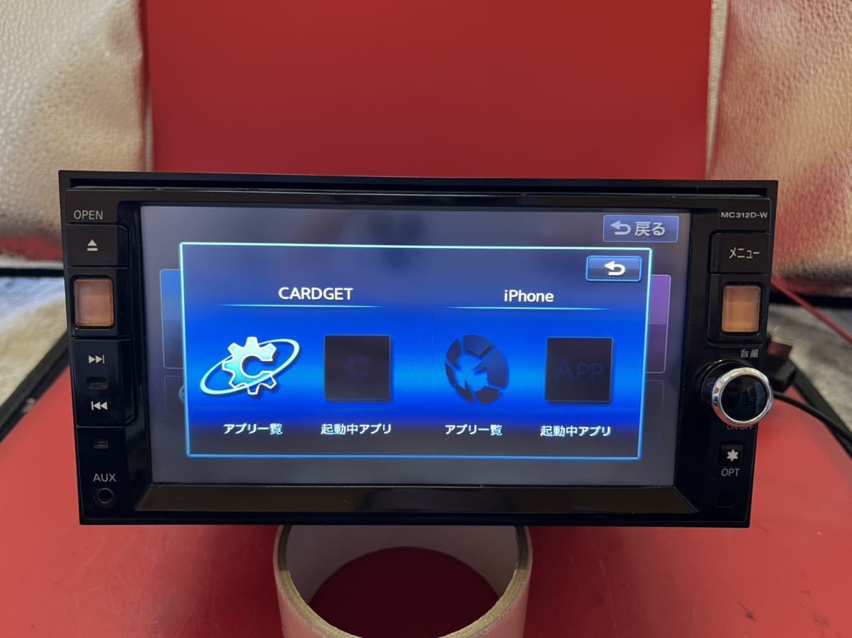 即決☆日産 純正 メモリーナビ MC312D-W Bluetooth オーディオ FM/AM