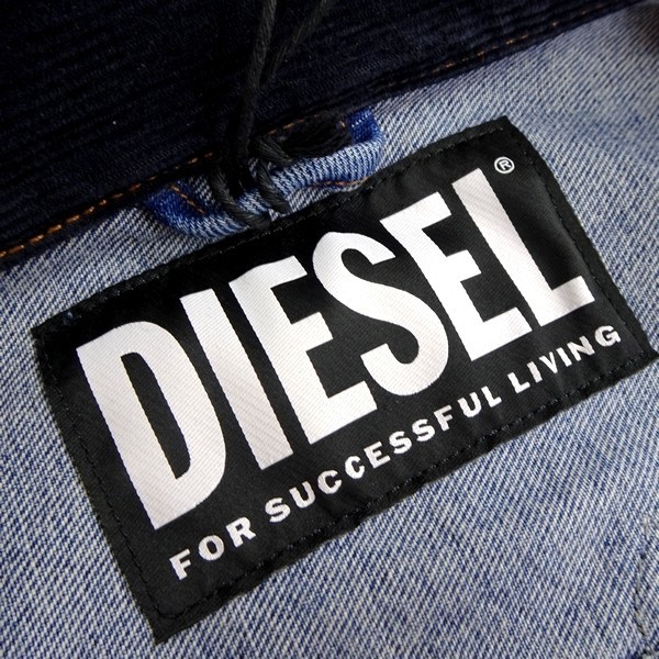 □DIESEL ディーゼル 新品 定価9.7万 D-BRESK デニム レザー ワッペン 