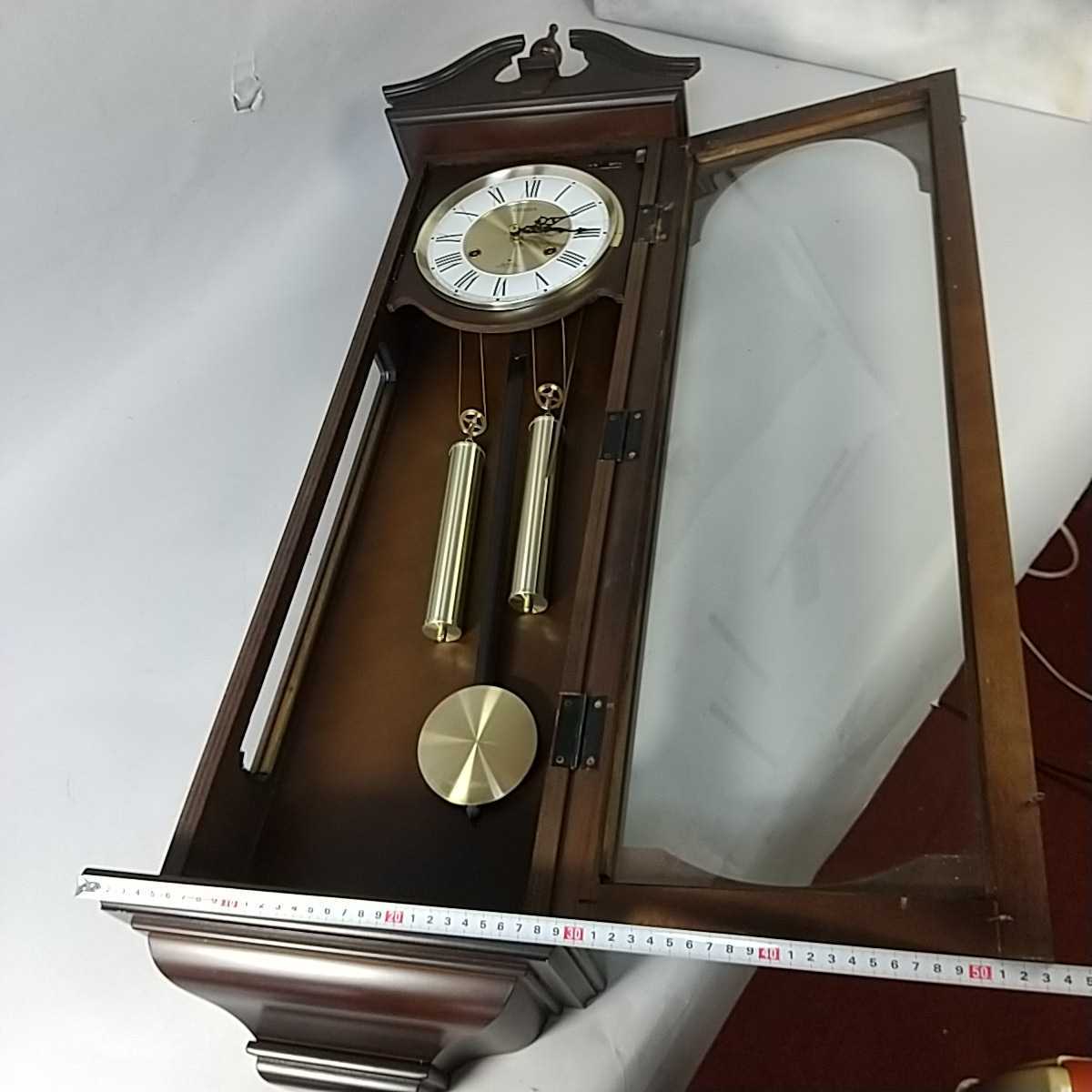 8262同梱NG CITIZEN 振り子時計 4MJ677-0 高さ100cm QUARTZ HOUR