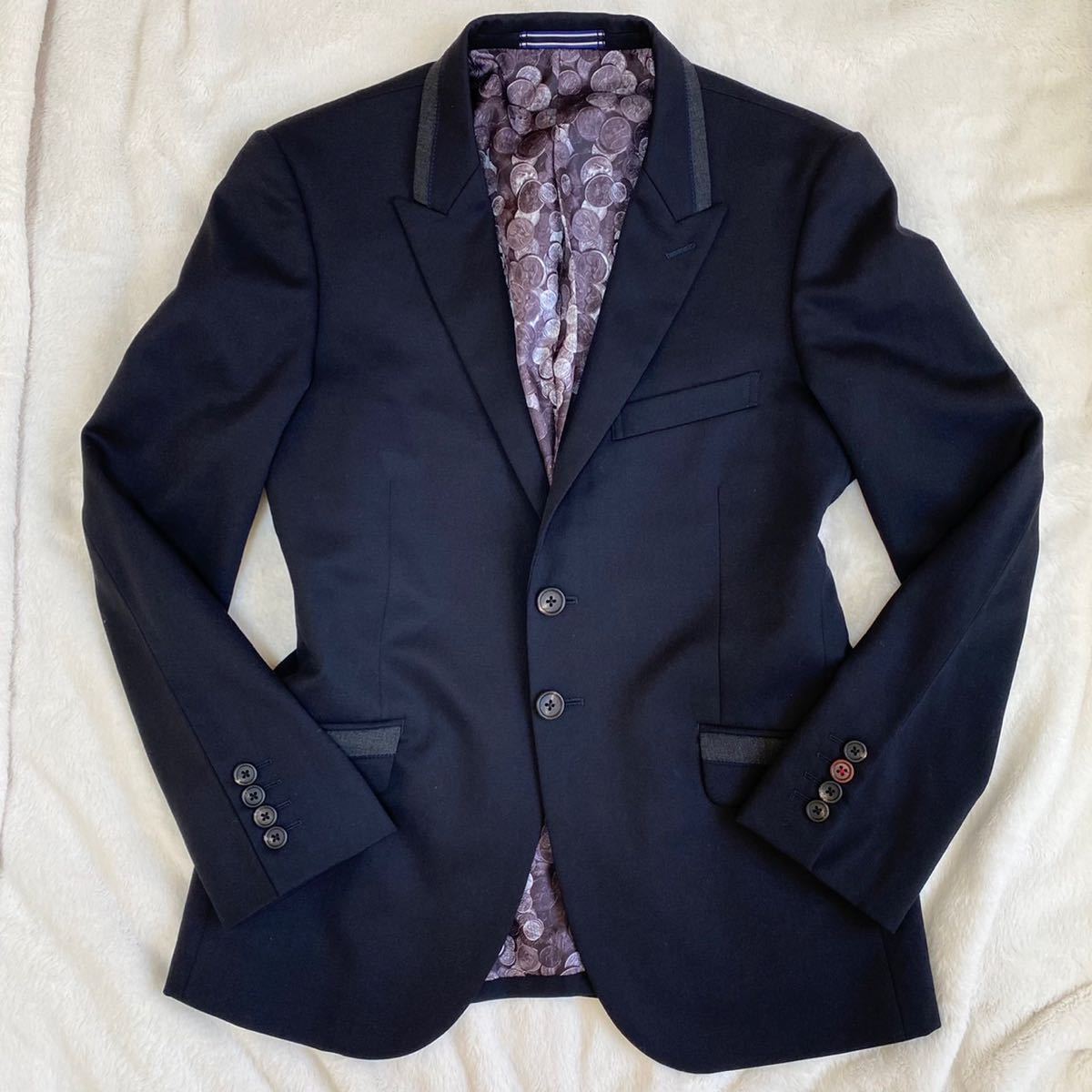 ☆極美品☆圧巻！コイン総柄☆ポールスミス PS Paul Smith テーラード 