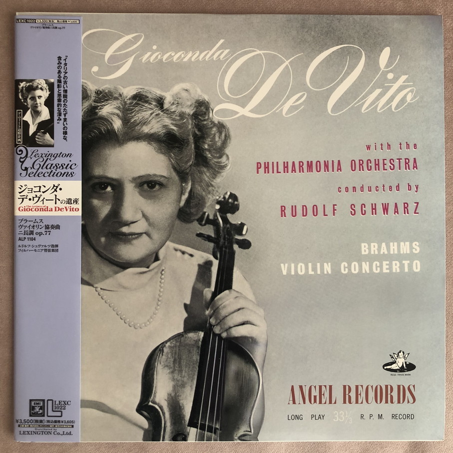  デ ヴィート Gioconda de Vito / ブラームス BRAHMS ヴァイオリン協奏曲 作品77 LEXC-1022(協奏曲)｜売買されたオークション情報、yahooの商品情報をアーカイブ公開 - オークファン 協奏曲