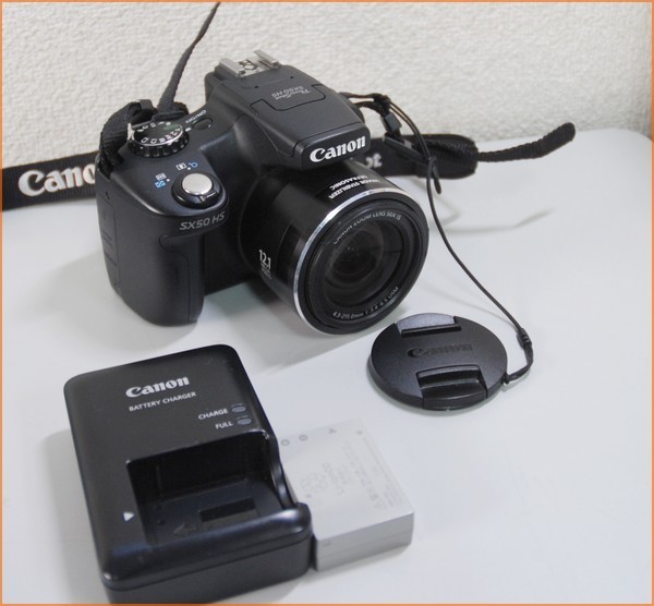 本物保証，セール キャノン / CANON コンパクトデジタルカメラ PowerShot SX50 HS 光学50倍ズームレンズ キャリングケース付 L12261(キヤノン)｜売買されたオークション情報、yahooの商品情報をアーカイブ公開 - オーク キヤノン
