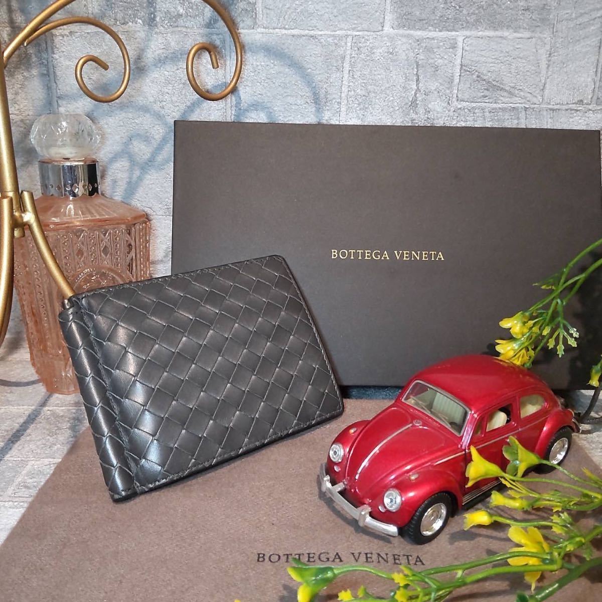 1円【新品同様】BOTTEGA VENETA ボッテガヴェネタ 本物 財布  