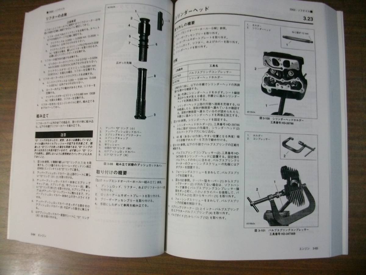 サービスマニュアル 2002年 日本語版 ソフテール ソフテイル 