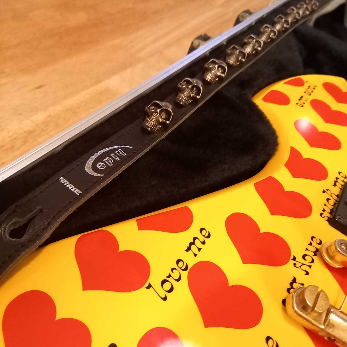 フェルナンデス MG-145S イエローハート ヒデ ハードケースストラップ付 シグネチャーでスタートも良いかも？ No.216 FERNANDES Burny MG