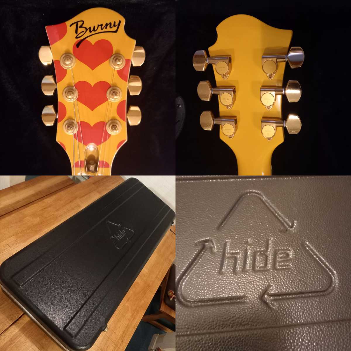 フェルナンデス MG-145S イエローハート ヒデ ハードケースストラップ付 シグネチャーでスタートも良いかも？ No.216 FERNANDES Burny MG