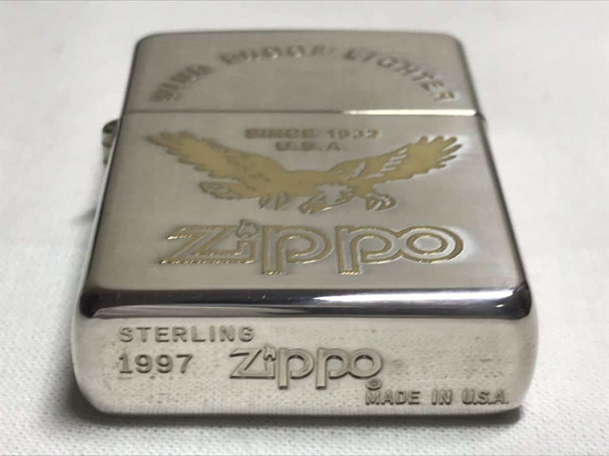 未使用品】 ZIPPO ジッポ STERLING スターリング シルバー 純銀1997年 