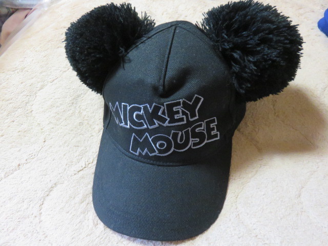 東京ディズニーランド ったらしく ミッキー帽子 黒 