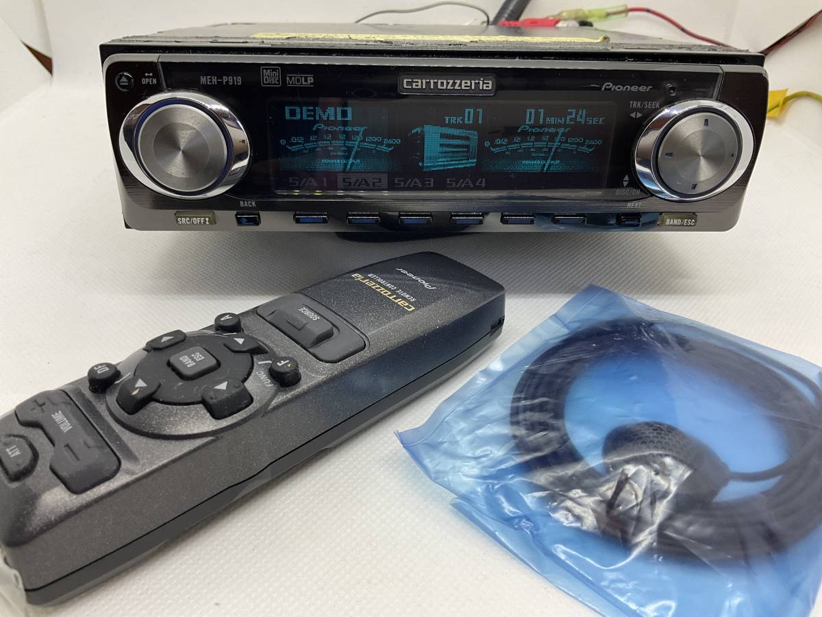 美品　Pioneer MEH-P919 MDデッキ carrozzeria カロッツェリア Pioneer MEH-P919 MDデッキ ジャンク