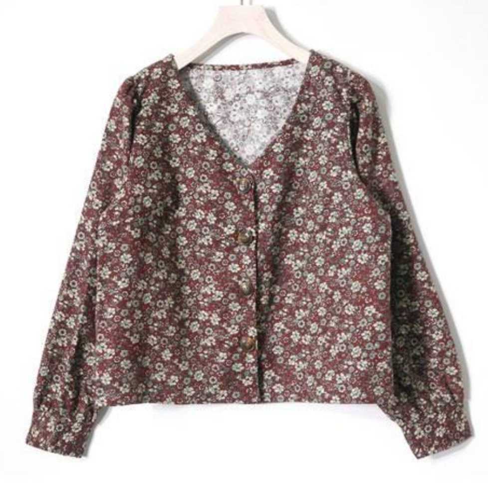  送料200円 花柄 モック カーディガン トップス(Mサイズ)｜売買されたオークション情報、yahooの商品情報をアーカイブ公開 - オークファン Mサイズ