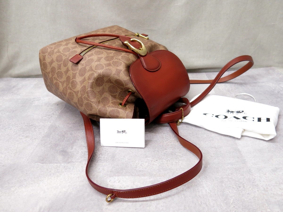 ○未使用○COACH コーチ○68563○シグネチャー イーヴィー○PVC カーフ 