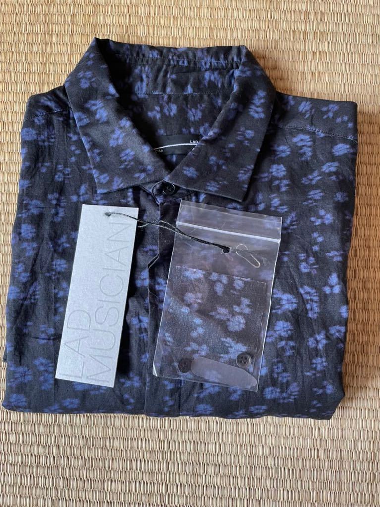 LAD MUSICIAN ラッドミュージシャン 花柄シャツ サイズ46 タグ付き 