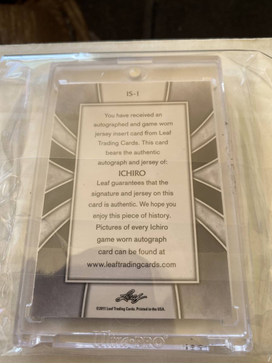 LEAF イチロー Leaf 直筆サイン 0 Topps Ichiro ICHIRO PATCH 1⁄1枚
