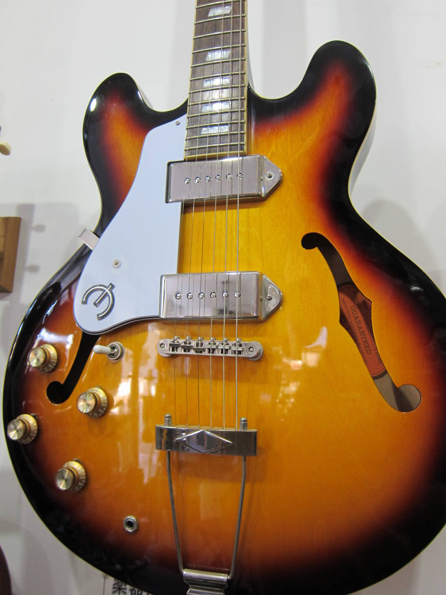 即決☆Epiphone Lefty CASINO VS☆レフティ(左用)仕様のフルアコの名機 