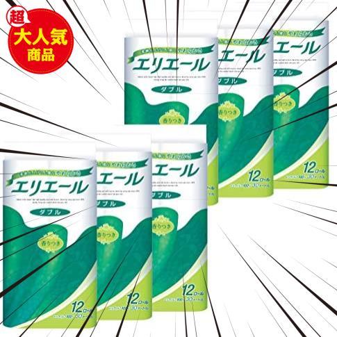 【人気セール，安い】 エリエール トイレットペーパー 30m&times;72ロール 12ロール&times;6パック ダブル パルプ100% リラックス感のある香り ケース販売(トイレットペーパー)｜売買されたオークション情報、yahooの商品 トイレットペーパー