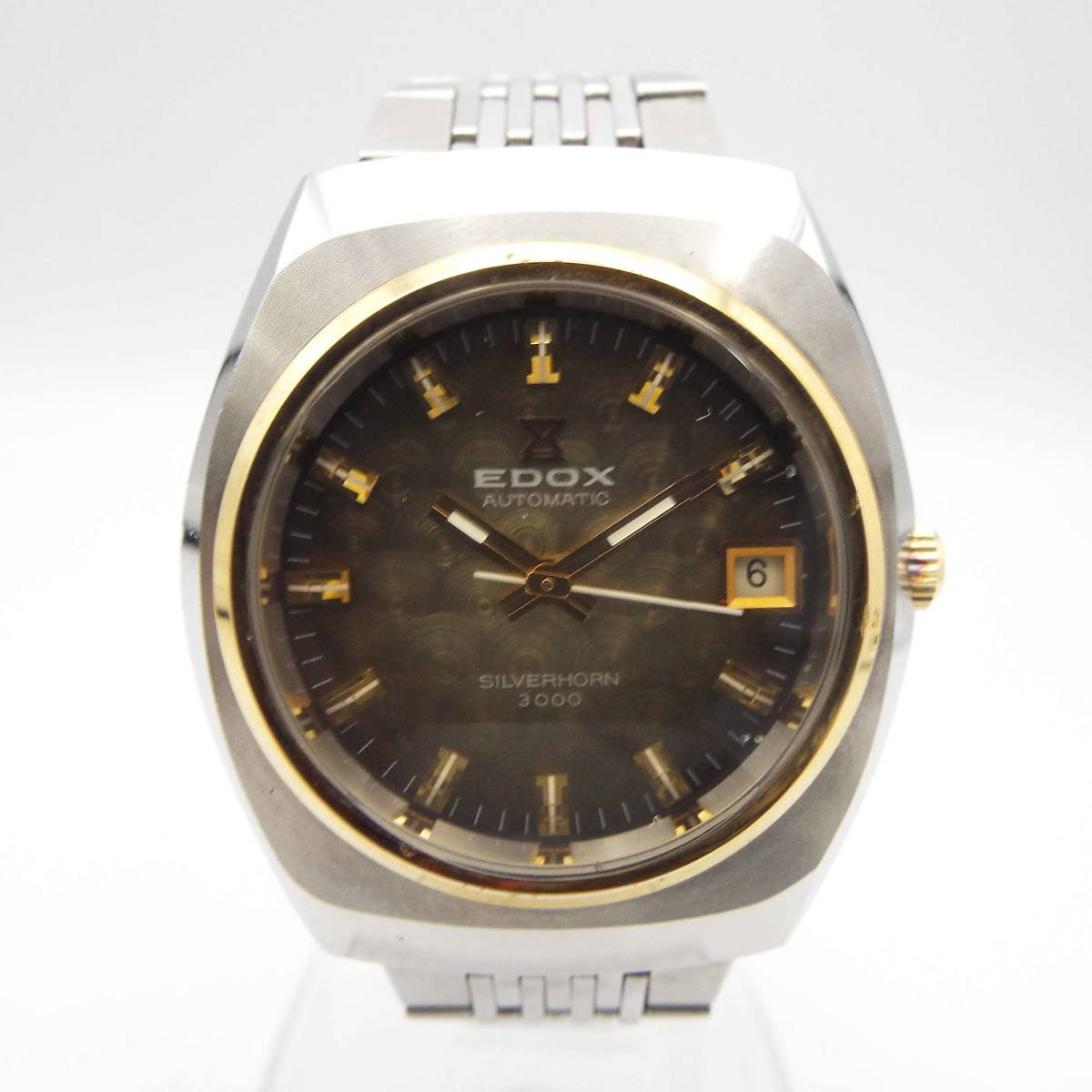 あ12240/EDOX エドックス/SILVERHORN/3000/自動巻/メンズ腕時計/デイト