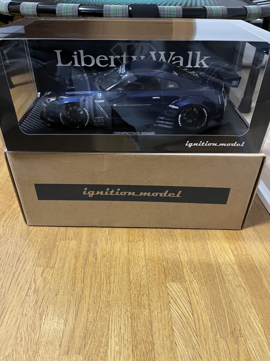 イグニッションモデル1/18 リバティーウォーク GTR ブラック IG0694