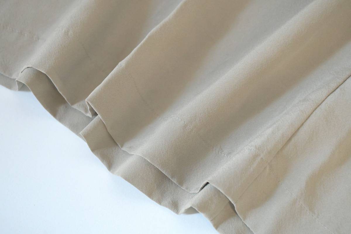 美品 evam eva エヴァムエヴァ シルクポンチョ ワイド プルオーバー