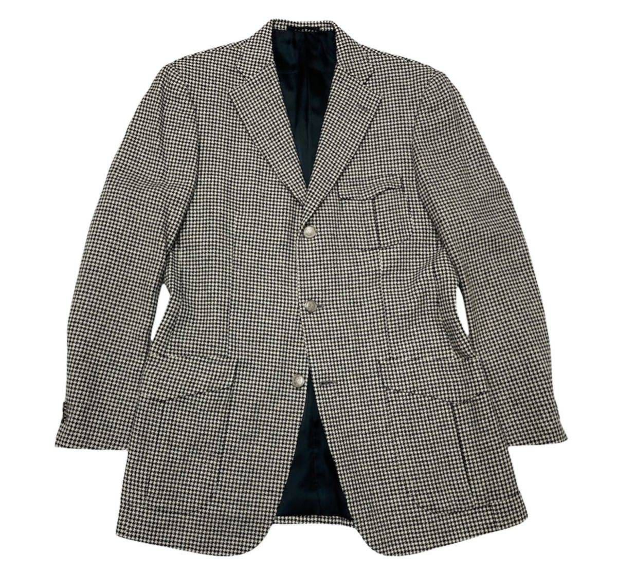 極美品！定価8万円 J.PRESS J.プレス 千鳥格子柄 アルパカ混 ソフト 