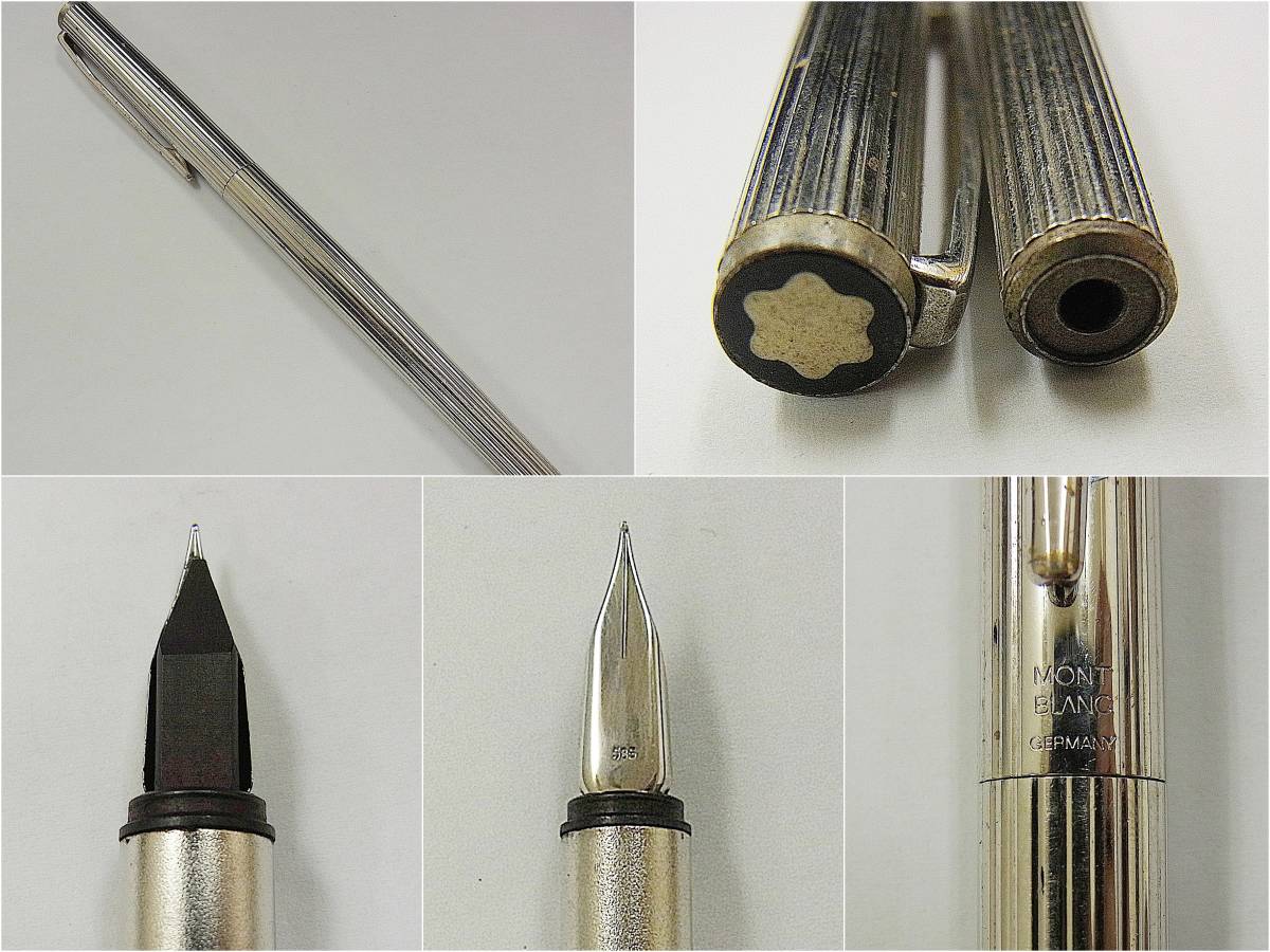 まとめ ジャンク モンブラン SHEAFFER ボールペン 万年筆 PARKER □□万年筆 4本 ケース1つ付き まとめ売り PARKER パーカー