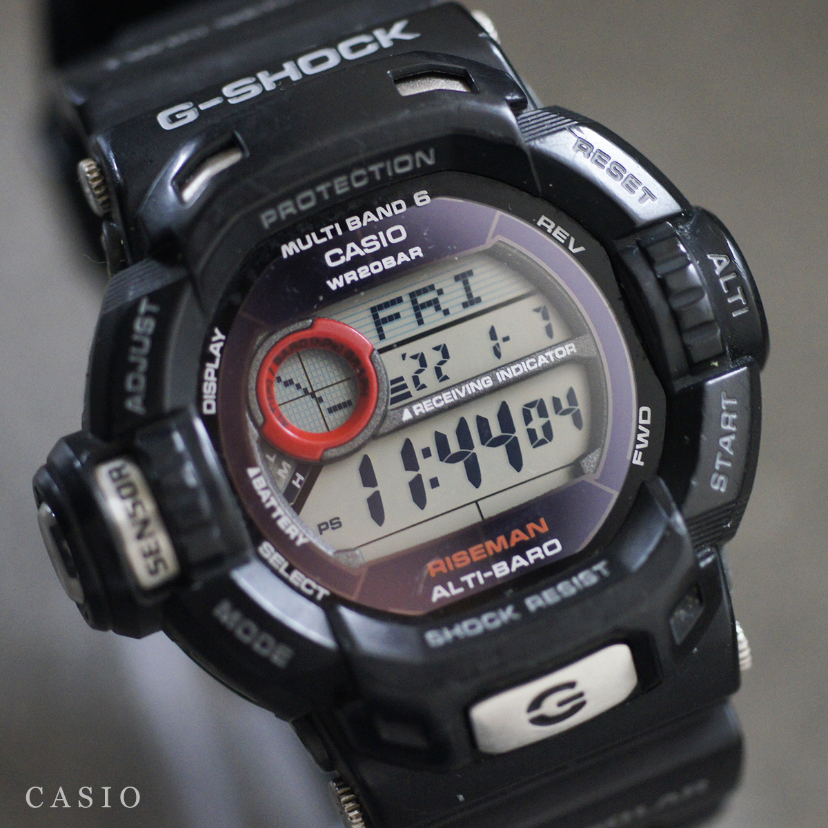 稼働品 カシオ CASIO G-SHOCK GW-9200J ライズマン RISEMAN 電波 