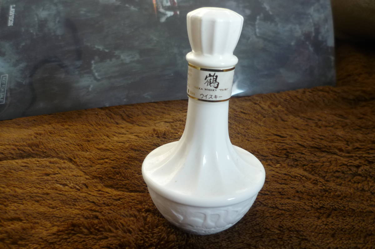 ミニボトル 4本 ニッカ ウイスキー 鶴 白 陶器 50ml・竹鶴12年・ Le