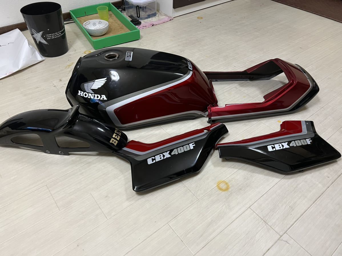 CBX400F外装セット 二型カラー黒赤(セット)｜売買されたオークション