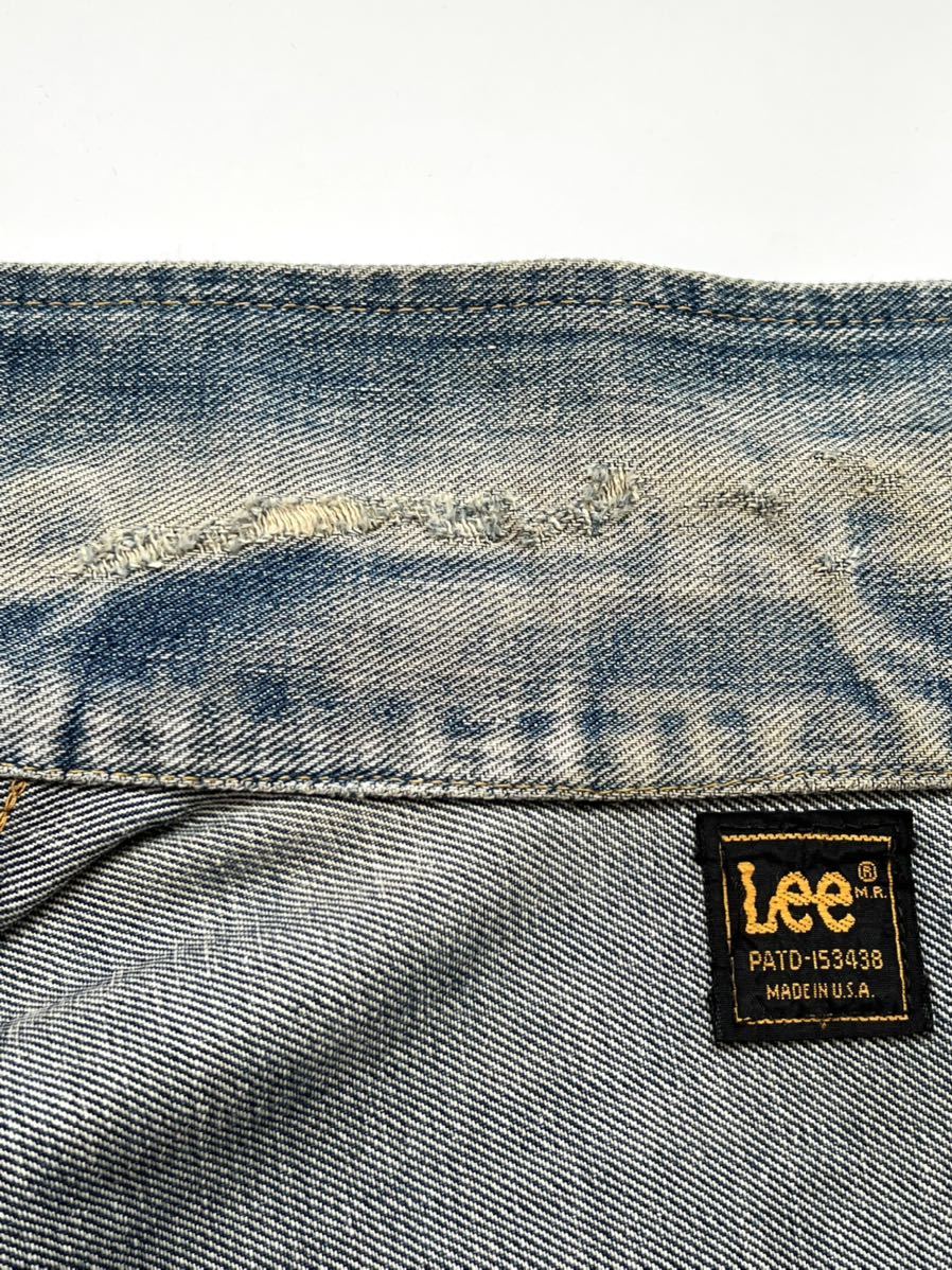 鬼ヒゲ☆70s Lee 101-J デニムジャケット 42-44 ジージャン ビンテージ 