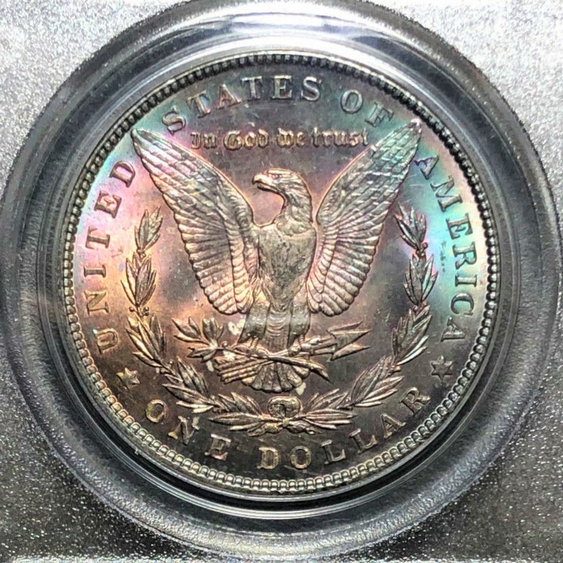 ☆1897年 アメリカ モルガン ダラー イーグル 銀貨 1ドル PCGS MS64