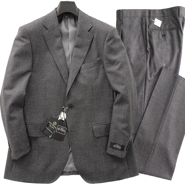 未使用に近い　サヴィルロウ　イギリス製ジョンキャベンディッシュ　フランネル　A7 新品 サヴィルロウ 英国生地 JOHN CAVENDISH トロピカル ウール スーツ