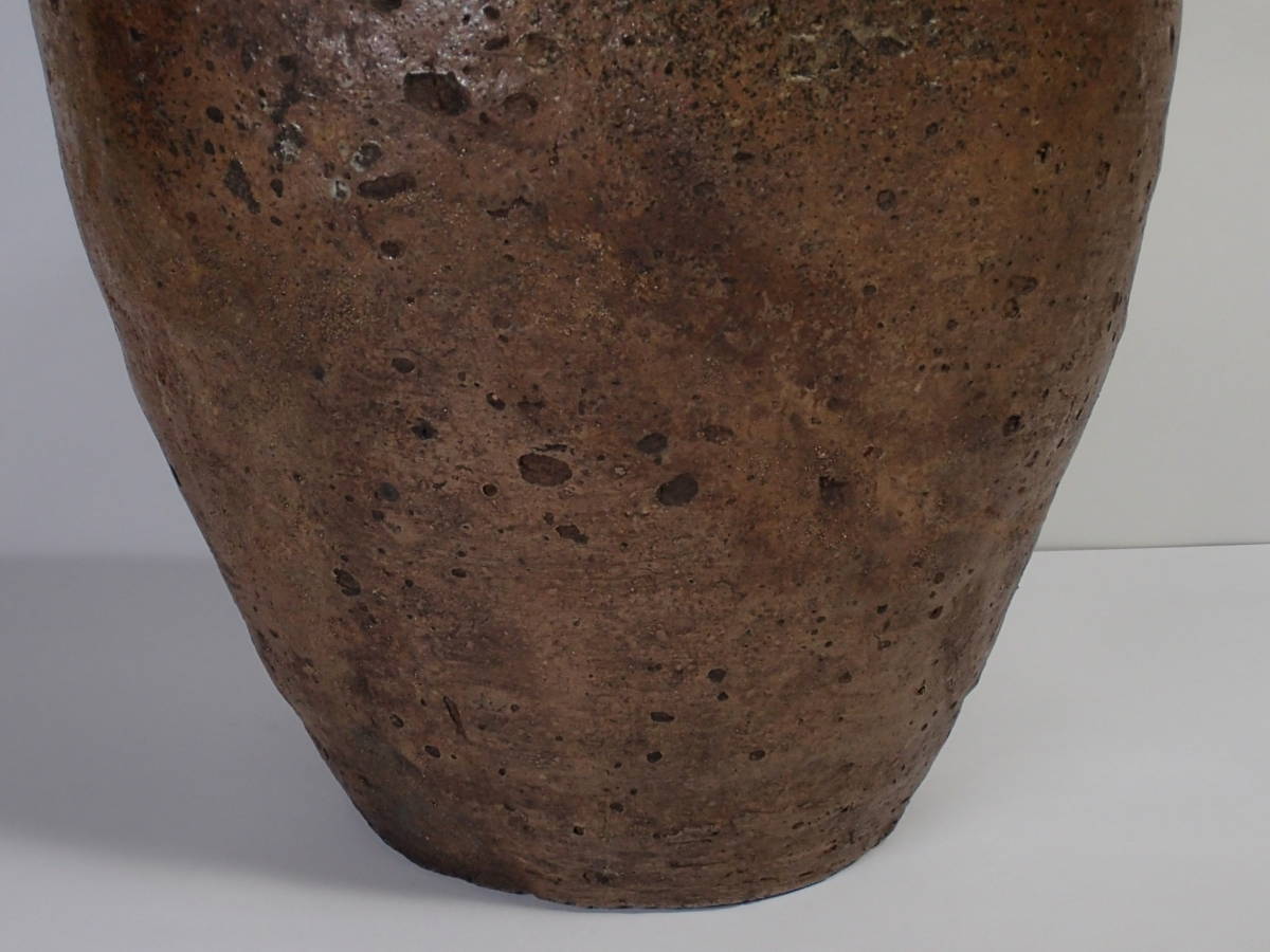 室町時代 古備前 壷 自然釉 花器 時代物 種壺 入蘆花（ロカニイル） CE