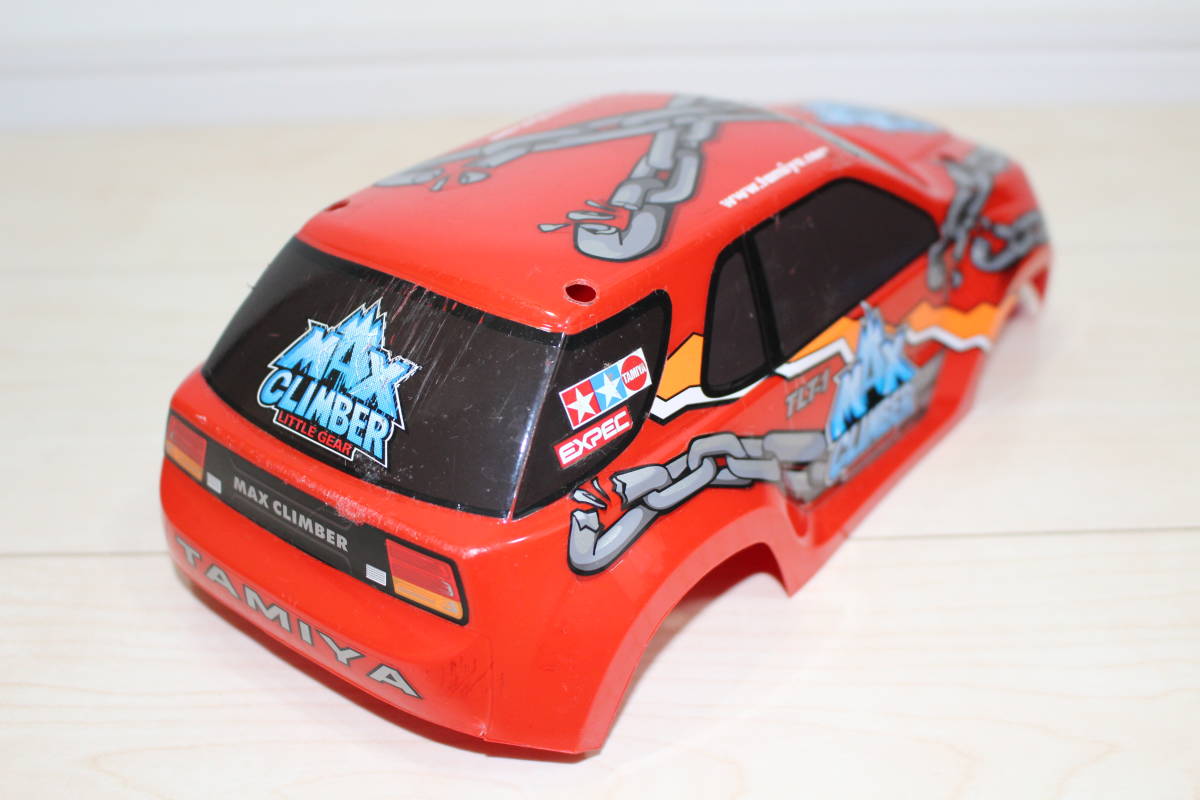 送料無料】タミヤ 1/18 TLT-1 マックスクライマーのタイヤ4本とボディ レア