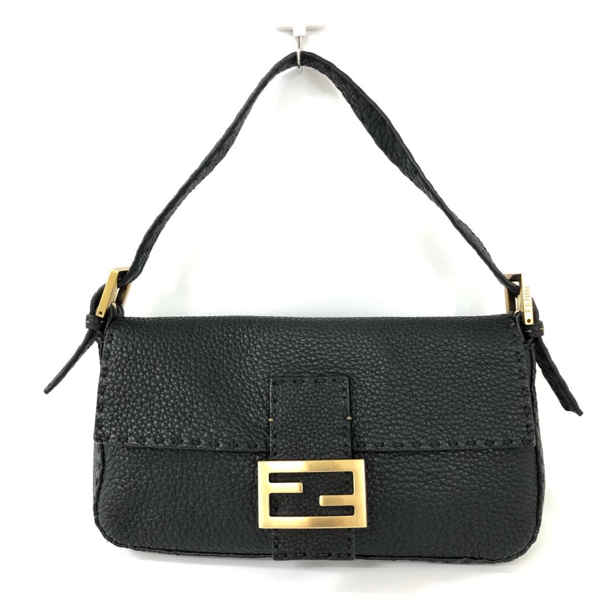 FENDI フェンディ マンマバケット レザー FFゴールド金具 ワン
