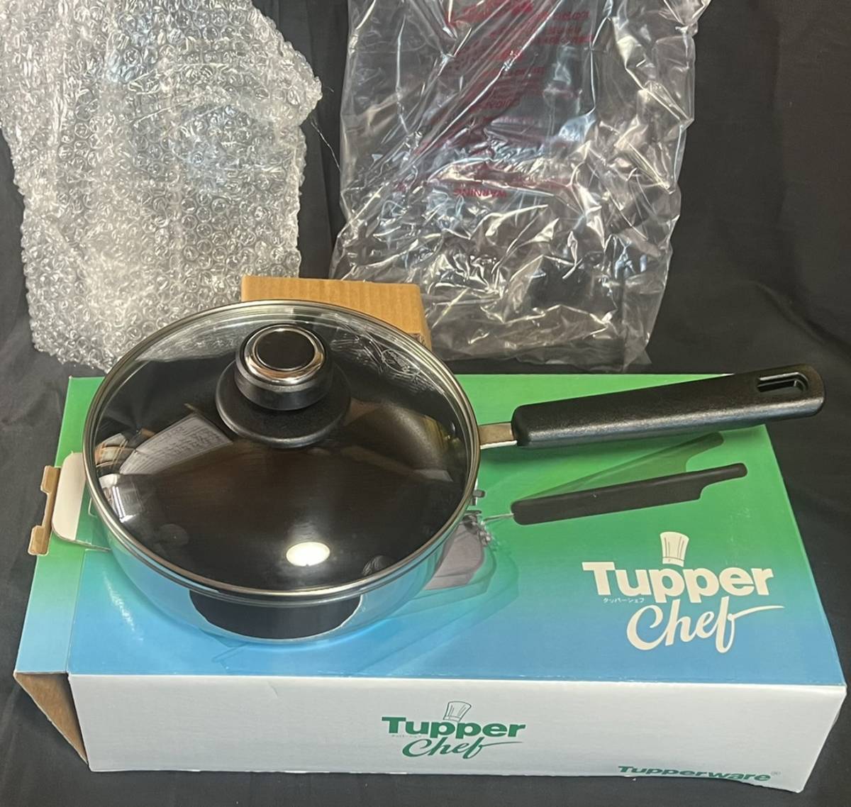 未使用☆Tupper ware☆タッパーウェア☆タッパーシェフ☆28㎝ 中華鍋
