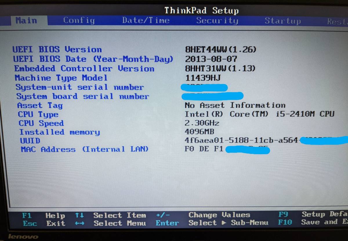 ジャンク】Lenovo ThinkPad Edge E520 CPU交換/メモリ増設/バッテリー 