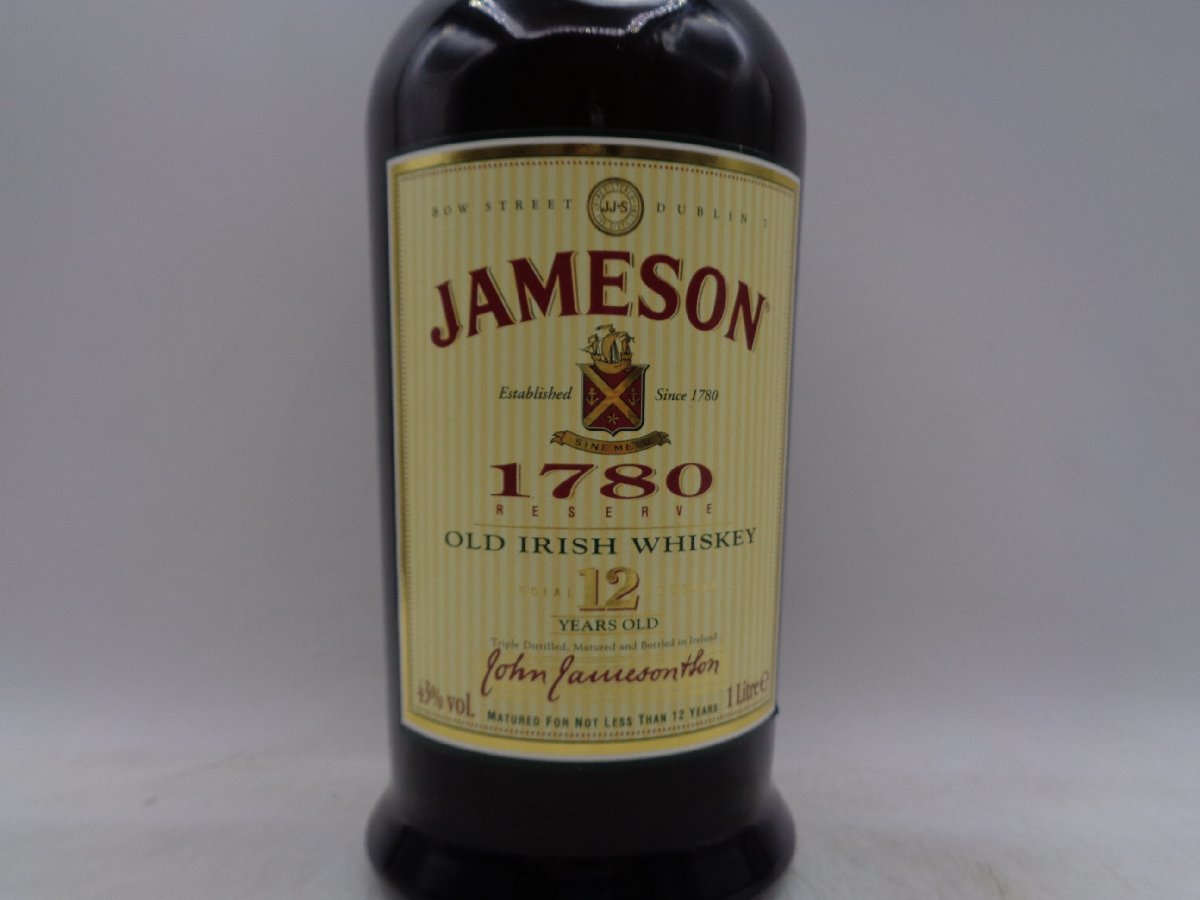 Jameson '1780 Special Reserve' 12 Year Irish Whiskey (1990's