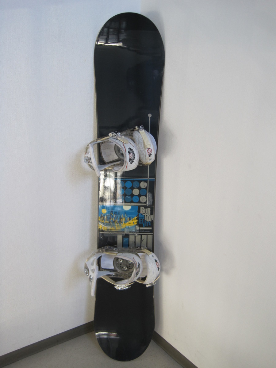 ○BURTON 155 ELITE 2007年モデル スノーボード ビンディング付 155cm 