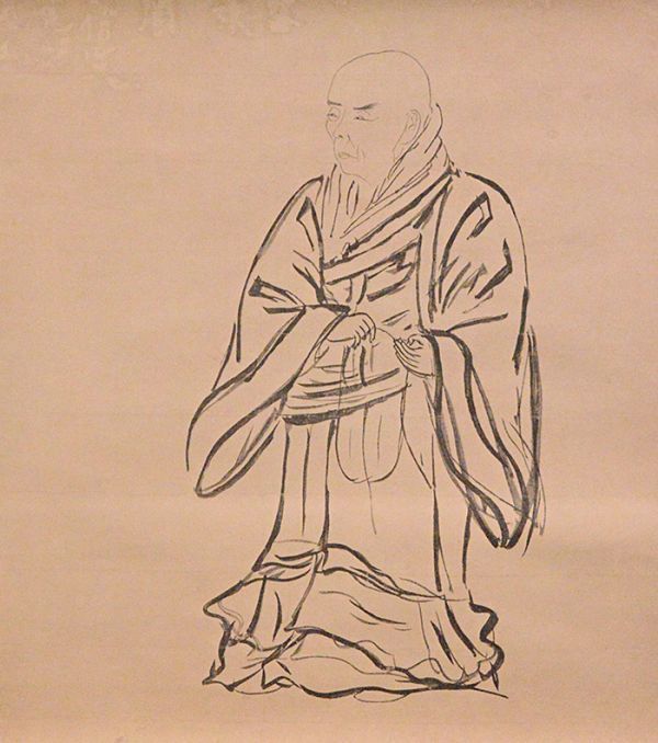 瓢】印刷 「親鸞聖人像 鏡御影」 国宝 西本願寺蔵 浄土真宗 仏教仏像