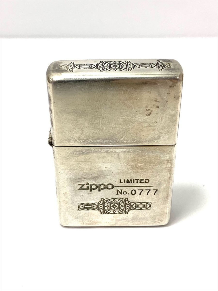 Zippo ジッポー BRADFORD PA レアNo.0777 ゾロ目 両サイド彫り 火花 